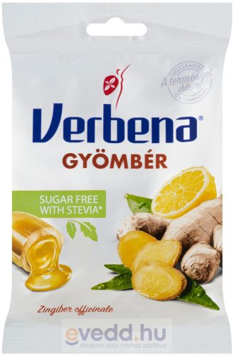 Verbena  Sugar Free Töltött Cukorka 60Gr Gyömbér