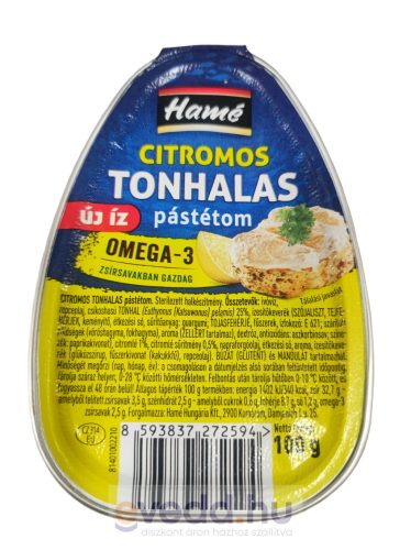 Hamé 100Gr Tonhalas-Citromos Pástétom
