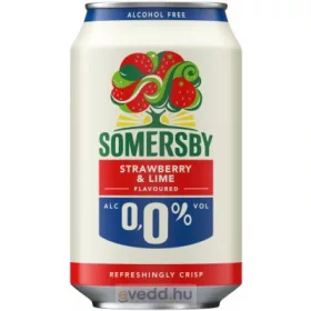   Somersby Alkoholmentes Cider 0,33L Strawberry&Lime 0,0% (DRS)*