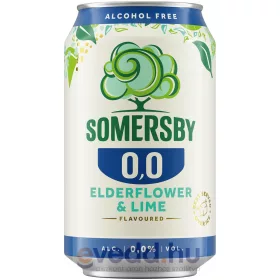   Somersby Alkoholmentes Cider 0,33L Elderflower&Lime 0,0% (DRS)*