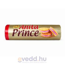 Anita Prince 125Gr Eper Ízű Krémmel Töltött Keksz