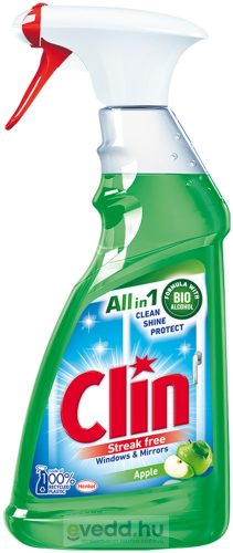 Clin Apple Trigger 500Ml Szórófejes Ablaktisztító