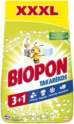 Biopon Mosópor 3,96Kg 66 Mosás XXXL