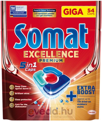 Somat Excellence Premium 5in1Mosogatógép Kapszula 54Db