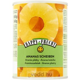 Happy Fruct 570/290Gr Ananász Szeletelt